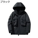 ジャンパー ミリタリージャケット メンズ フード付き 迷彩柄 裏起毛 防風 防寒 ジップアップ 長袖 ゆったり ワーク ショート BIGシルエット おしゃれ パ...