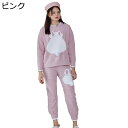 上下set ネルパジャマ ルームウェア うさぎ レディース フランネル 兎柄 かわいい 両面起毛 ぱじゃま 厚手 ふわふわ プルーオーバー 柔らかい ゆったり シンプル 日常 便利服 ナイトウェア 秋冬