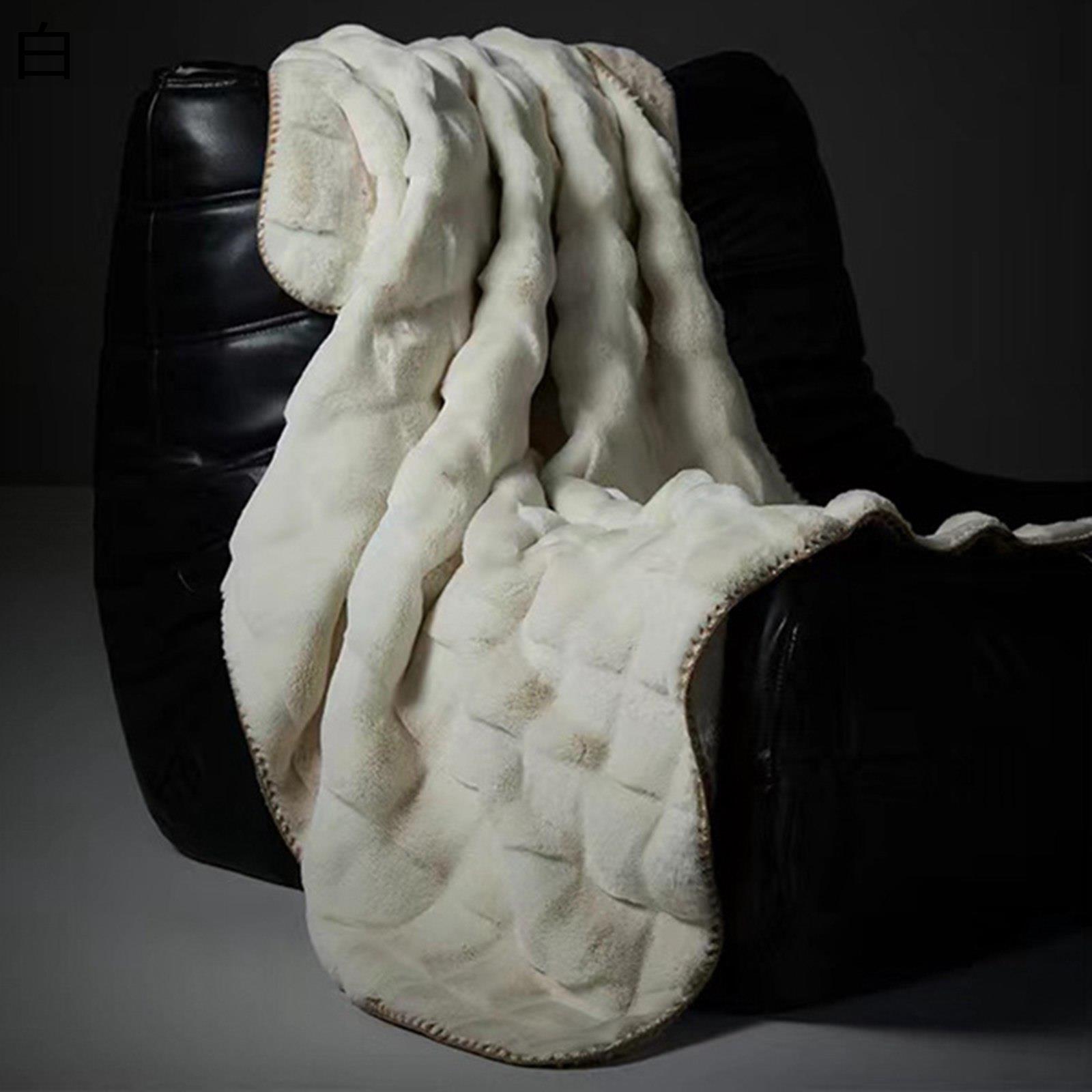 ブランケット フェイクファー 冬用 毛布 ボリューム感 膝掛け ラビットファー調 蓄熱保温 柔らか 超極細繊維 丸洗いok ストレス解消 防寒 冷房対策 床暖房 新居 引っ越し シングル ダブル モダン