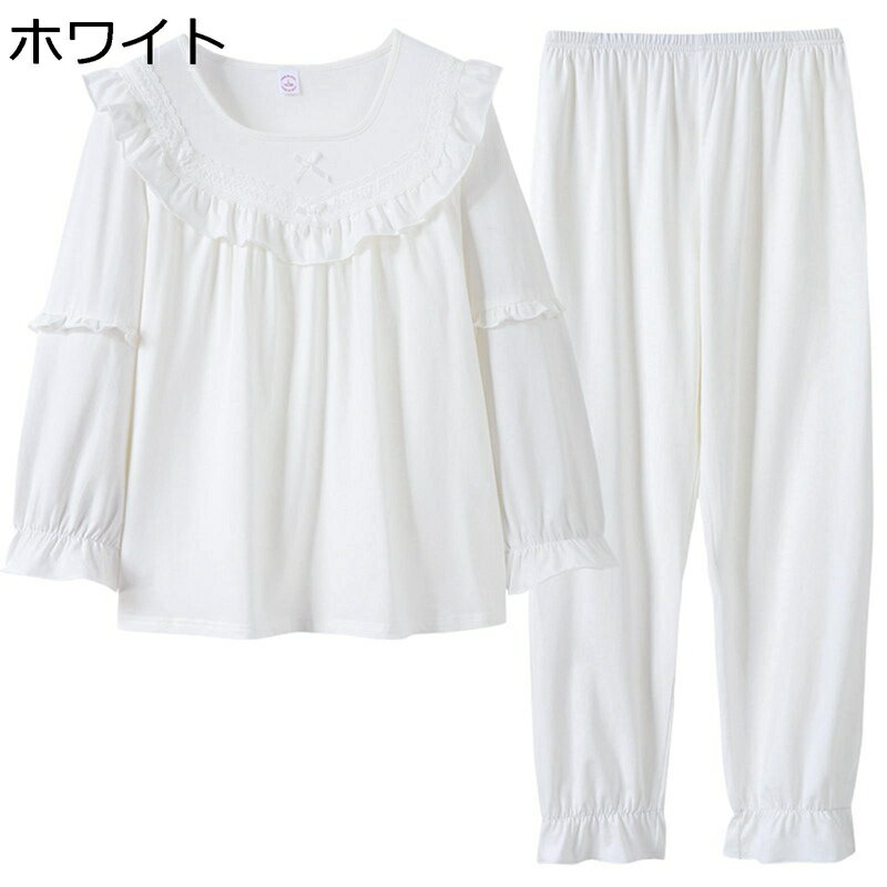 レディース ナイトウェア 寝巻き 薄手 パジャマ ゆったり おしゃれ 柔らかい 通気 吸湿速乾 優しい触り..