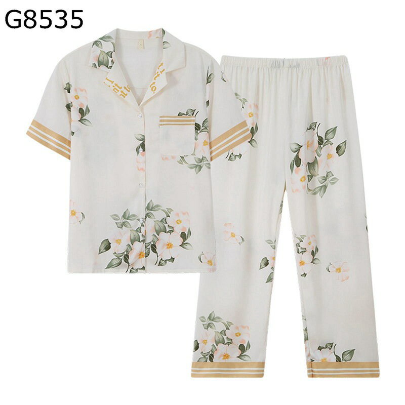 花柄 レディースパジャマ 前開き ルームウェア 2点 セットアップ 短袖 ゆったり 薄手 冷え対策 やわらか 寝巻き 部屋着 通気 吸湿速乾 優しい触り心地 お洒落 コンビニ お散歩 高校生 大きいサイズ