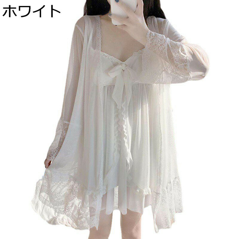 ルームウェア パジャマ キャミソール レディース セクシー 夏 ゆったり 薄手 柔らかい 昼寝着 ナイトウェア 通気 吸湿速乾 着心地良い 肌に優しい お風呂上り 中学生 高校生 仕事 勉強 大きい ホワイト