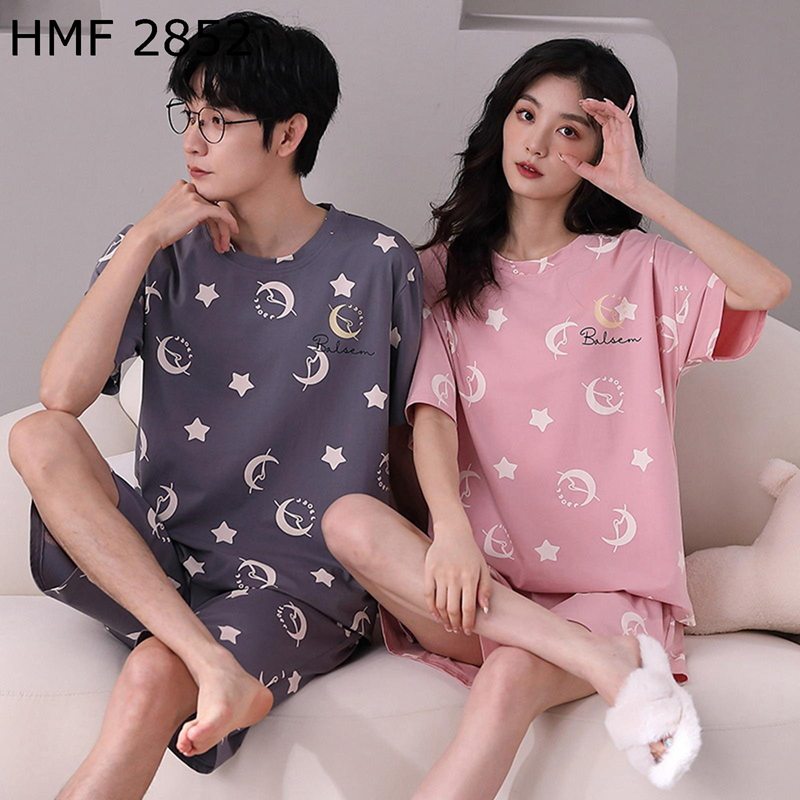 綿100 ペアパジャマ メンズ Tシャツ 半袖 レディース パジャマ ショットパンツ 夏用 短パン プルオーバープル 部屋着 ルームウェアセット カップル 夫婦 上下セット 吸汗 通気 ゆったり 便利服 快眠 敏感肌