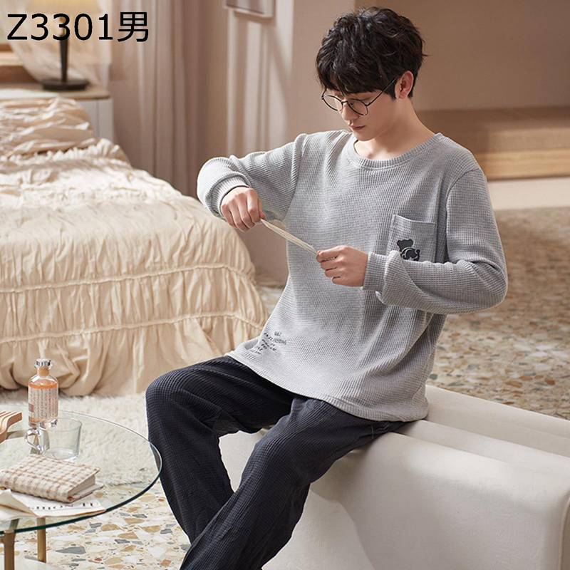 パジャマ レディース メンズ 長袖 プルオーバープル 綿 Tシャツ ペア ルームウェア ペアルック カップル お揃い ハーフパンツ 部屋着 上下セット ゆったり ペア 寝巻き 大きいサイズ ナイトウェア カジュアル
