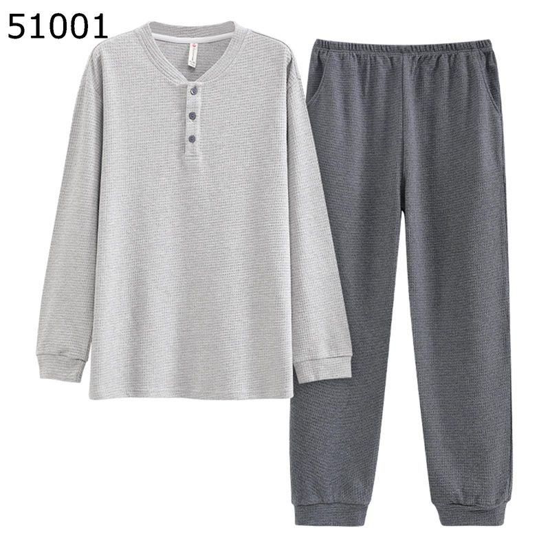 ルームウェア メンズ ラウンドネック プルオーバープル パジャマ ヘンリーネック 長袖 大きいサイズ ゆったり カジュアル ソフト 部屋着 快適 通気 春 秋 Tシャツ ナイトウェア 寝巻き 上下セット L-3XL