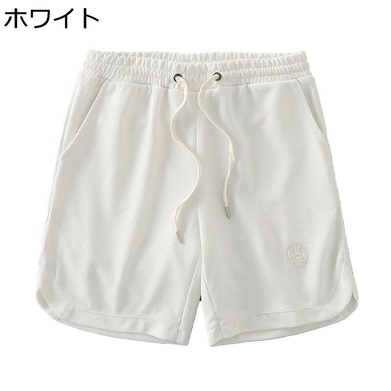 スウェットパンツ メンズ ショットパンツ 無地 スポーツウェア 速乾性 通気 バスケ...