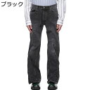 デニムパンツ メンズ ジーンズ スチールワイヤー ヴィンテージ ウォッシュ加工 シューカット Gパン ブーツカット ストレート ウォッシュ加工 ロングパンツ 大...