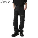 ジーンズ メンズ カーゴパンツ 春 夏 ファスナーデザイン ロングパンツ マルチポケット カジュアル ストレート デニムパンツ ファション 柔らかい ゆったり ...