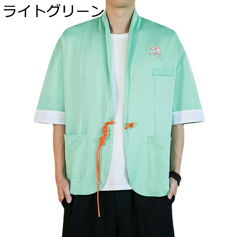 デニム メンズ 多ポケット カーゴ ワイドパンツ 春秋 韓国 ストレート ウォッシュ加工 ブルー S M L XL 2XL 3XL