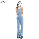 レディース デニムサロペット ジーンズ オーバーオール フレア サロペットパンツ スリム オールインワン 春夏秋 前ポケット 着痩せ 体型カバー おしゃれ ファッション サスペンダー スカート 女子力