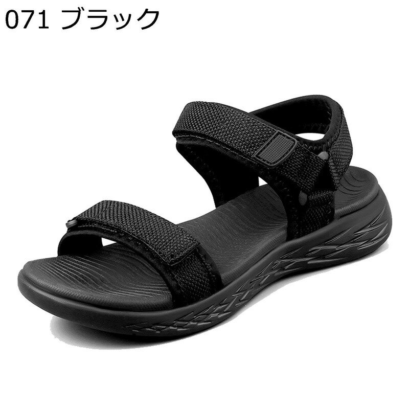 スポーツサンダル レディース サマーサンダル ベルクロ 夏用 スポーツシューズ カジュアル 防滑 軽い 防水 速乾 通気 幅広 軽量 ベーシック 脚長 オフィス アウトドア カジュアル パーティー ルーム