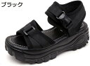 レディース 厚底 サンダル 軽量 歩きやすい コンフォート シューズ スポーツサンダル ストラップ 靴 スニーカー