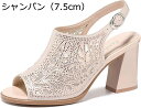 美脚 サンダル 太ヒール 歩きやすい サンダル レディース チャンキーヒール バックファスナー オープントゥ サンダル おしゃれ ハイヒール レディース シュー...