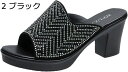 ミュール サンダル レディース シューズ カジュアル チャンキーヒール シンプル 歩きやすい ぺたんこ サンダル 美脚 可愛い 靴 疲れない 軽量 キラキラ 夏...