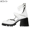 パンク系 サマーブーツ 厚底 レディース ブーツサンダル アンクルストラップ 8cm 太ヒール バックル 原宿系 チェーン付き サブカル アンクルブーティ 春ブ...