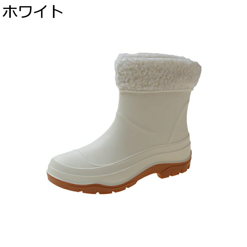 レインブーツ レディース ショートブーツ スリッポン 滑り止め レインシューズ ローヒール 2.5CMヒール 防水ブーツ 雨の日 梅雨対策 防水シューズ 台風対策 晴雨兼用 完全防水 お出かけ レジャー