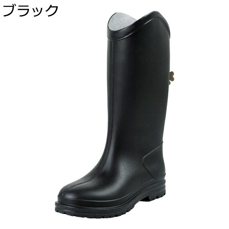 レインブーツ レディース 雨用 ロングブーツ レインシューズ スリッポン 滑り止め ローヒール 大雨 梅雨 台風 ロング丈 防水ブーツ 防水加工 脱ぎ履き簡単 春夏秋 泥除け 晴れ兼用 オシャレ 女性
