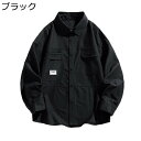 メンズシャツ 春夏秋 ライトアウター 薄手 ゆったり ワークシャツ 折り襟 トップス マルチポケット 作業服 カーゴシャツ 快適 ゆったり 男性用シャツ おしゃ...