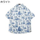 アロハシャツ 総柄 夏用 半袖シャツ メンズ ハワイアン ビーチシャツ UVカット 薄手 かっこいい 汗染み防止 開襟シャツ ユニセックス ゆったり 大きいサイ...