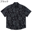 夏用シャツ メンズ 半袖シャツ ビーチシャツ 花柄シャツ ハワイアン 落書き柄 総柄 プリント アロハ 薄手 ゆったり 日焼け止め 速乾 通気 ?量 花火大会 ストリート