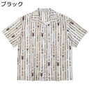 柄シャツ アロハシャツ メンズ 半袖シャツ ビーチシャツ 夏用 薄手 速乾 通気 ?量 矢柄 ハワイアン 総柄 プリント ゆったり 花火大会 お祭り ストリート 男女兼用