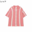 シャツ 透かし編み ストライプ柄 ニット ハワイシャツ パッチワーク ラペル アロハシャツ メンズ 総柄シャツ 半袖 夏 春秋着 サーフ系 韓国 ファッション ...