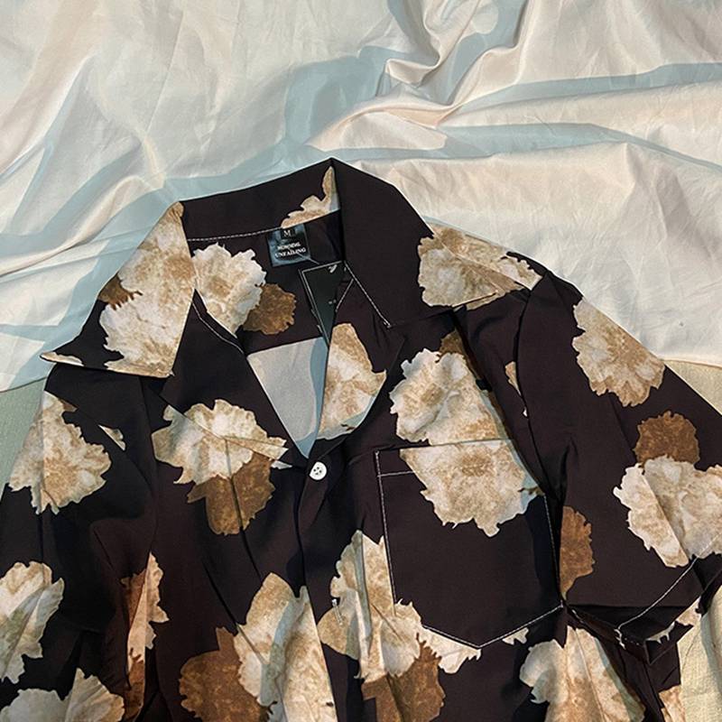 アロハシャツ 花柄シャツ キューバシャツ ハワイシャツ メンズ フローラル レディース 半袖シャツ 前開き カジュアルシャツ 夏用 春服 ファッション アロハ風 薄い 速乾吸汗 体型カバー 旅行 祭り 総柄プリント