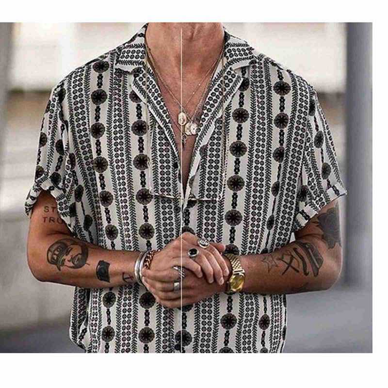 ハワイシャツ メンズ アロハシャツ オープンカラー カジュアル トロピカル ビーチシャツ 夏 春秋着 アロハ風 エスニック ファッション 吸汗透湿 通気 耐摩耗 薄手 ゆったり 海水浴 トラベル バカンス