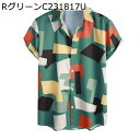 アロハシャツ 幾何学柄 6XL メンズ ハワイアンシャツ ヒョウ柄 レオパード柄 ストライプ柄 カラフル オープンカラー カジュアル ビーチシャツ 夏 春秋着 オシャレ 復古 吸汗透湿 通気 耐久 薄い お出かけ 父の日