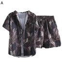 花柄シャツ ハワイシャツ 5xl大きいサイズ 上下セット 総柄プリント ビーチシャツ メンズ アロハシャツ 半袖シャツ 夏服 上下セット ショートパンツ 春夏着 アロハ風 軽い 涼しげ カジュアル服 運動着 夏祭り
