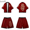 カーディガン メンズ 上下セット カジュアルシャツ 龍柄 七分袖 羽織 和風パーカー 夏服 日焼け止め 和風シャツ 軽量 トップス ゆったり 男性 夏用 薄手 ...