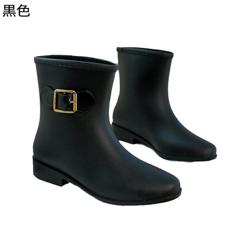 レインブーツ レディース スリッポン ショート丈 ローヒール 防水加工 滑り止め 晴れ兼用 防水 レインシューズ 短靴 EVA 雨の日 梅雨 台風対策 晴雨兼用 雪の日 雪道 春夏秋冬 仕事 日常用