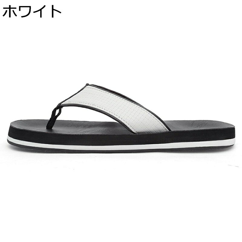 トングサンダル 革サンダル メンズ ビーチサンダル 大きいサイズ 歩きやすい 鼻緒付き 軽量 外履き 防水 夏用 通気性 速乾性 滑り止め 静音 カジュアル ルームシューズ