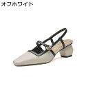 スクエアトゥ バックストラップ ハイヒール パンプス 5cm チャンキーヒール ヒール レディース ストラップ ストラップパンプス 結婚式 歩きやすい 春 夏 ...