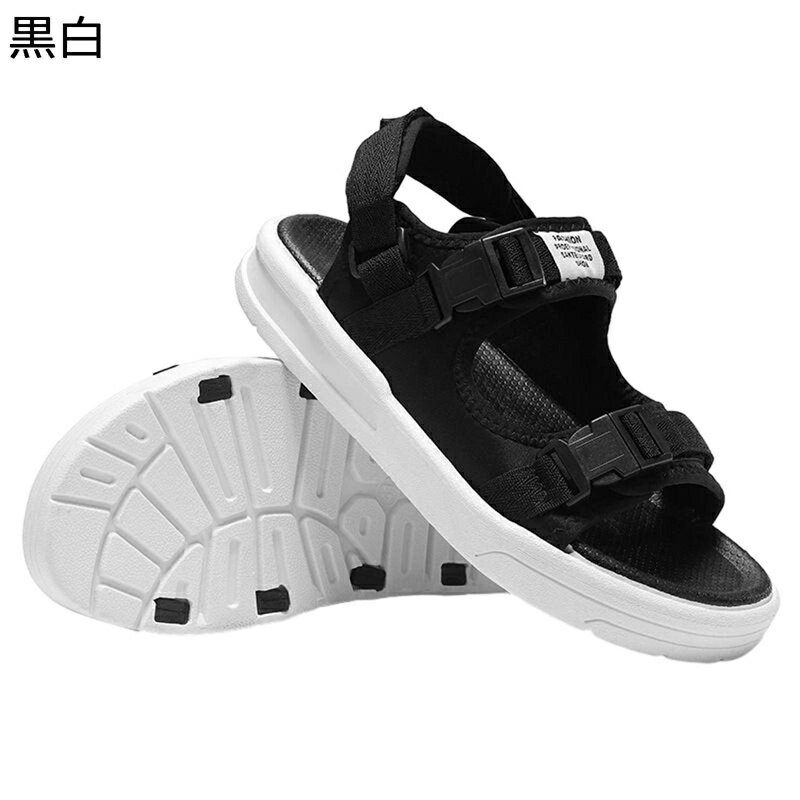 メンズ サンダル スポーツサンダル クッション コンフォート 滑らない アウトドア 痛くない カジュアルシューズ ベルクロ 夏用 ウォーキングサンダル ビーチサンダル 男性用 おおきいサイズ