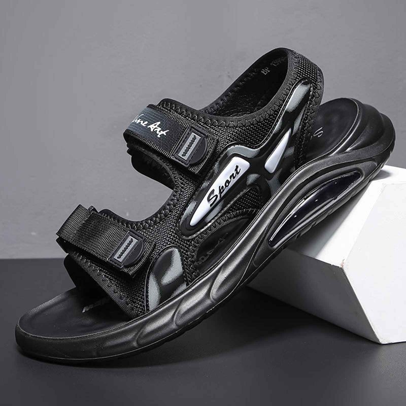 夏用 ビーチサンダル ベルクロ クッション 撥水 メンズ サンダル スポーツサンダル 厚底 コンフォートサンダル 防滑 カジュアル 履きやすい 疲れない シューズ 水遊び 男性 おおきいサイズ