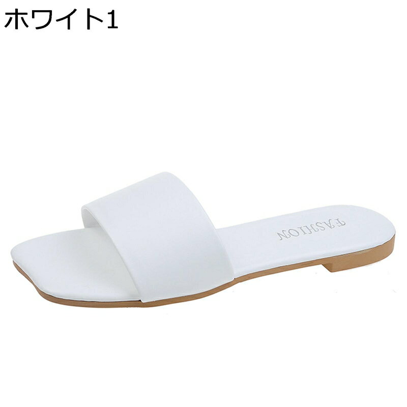 ミュールサンダル レディース ミュール 春夏 かかとなし スクエアトゥ ビーチサンダル スリッパ 韓国 おしゃれ デイジー ローヒール 通気 速乾 カジュアル 滑り止め 外履き