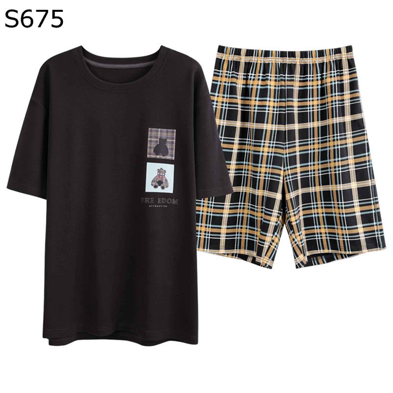 綿 パジャマ メンズ 半袖 夏 ルームウェア 部屋着 寝巻き 丸首tシャツ 上下セット ショートパンツ 薄手 通気 吸湿 肌触り 快適 ワイド カジュアル シンプル 大きいサイズ お出かけ