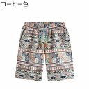 エスニック風 半ズボン 西部 サーフパンツ メンズ ネイティブ柄 抽象的 幾何学模様 五分丈 短パン 夏服 ショートパンツ 柔らかい 良い肌触り 軽量 通気速乾...