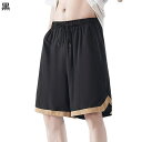 ショートパンツ スポーツショーツ メンズ アイスシルク ビーチパンツ サーフパンツ パッチワーク ビーチ プール 五分ズボン 春夏 水陸両用 蒸れない コンフォート ゆったり お出かけ 野球(4)