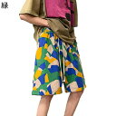 イージーパンツ サーフパンツ ハワイ風 メンズ ボタニカルプリント プリント 民族風 エスニック風 水着 夏服 海水パンツ 短パンツ 汗染み防止 軽快 吸汗 良い肌触り 普段用 外出 トレーニング