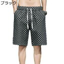 チェク柄 ジーンズ メンズ デニムショーツ ゆったり バギーパンツ ジーパン M-4XL ショートパンツ ミディアムパンツ 5分丈 大きいサイズ ヒップホップ系 ストリートモード おしゃれ ワイド
