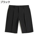 スラックスショーツ ワンタック ハーフパンツ メンズ ショットパンツ 5分丈 スーツパンツ ストレート 大きいサイズ 夏 紳士 短パン ゴルフウェア 通気 ストレッチ ビジネスカジュアル コンサバ系