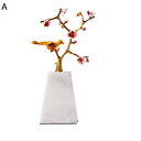梅花 バード 枝 花の置物 フラワー置物 玄関置物 インテリア 癒しグッズ 装飾オブジェ 枯れない花 多機能 卓上置物 永遠の花 造花 工芸品 誕生日プレゼント...