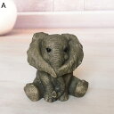 象の置物 かわいい ミニ象 樹脂製 玄関小物 可愛い 癒しグッズ シンプル オブジェ 面白い おしゃれ 彫刻装飾 小動物像 インテリア小物 装飾オブジェ 樹脂ク...