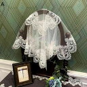 豪華 上品 レースカバー 鏡用 お花の刺繍 透け感 インテリア 雰囲気を作り出す 良い手触り 多用途 飾り きれい ファッション 家庭用 クリスマス 母の日 敬...