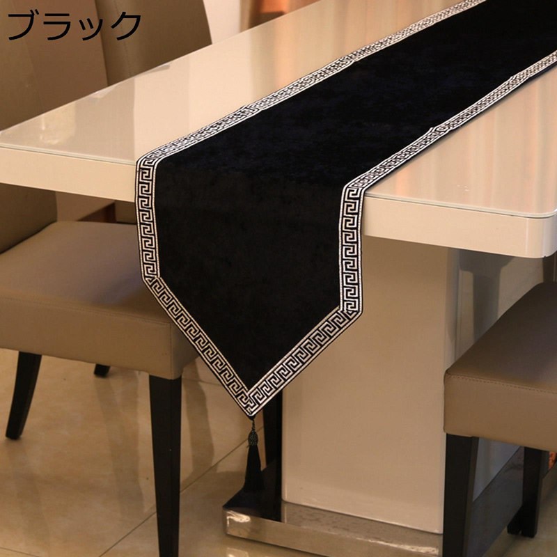 楽天parte1中国風テーブルランナー センターテーブルクロス 幅32cm おしゃれ テーブル装飾 良い手触り おもてなし 防カビ 防ダニ 防滑 ホームデコレーション 食卓カバー テレビキャビネットマット