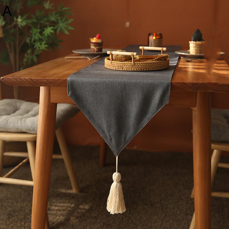 綿麻製敷物 テーブルランナー 家具カバー 簡約 シンプル 汚れ対策 防滑 防塵 インテリア 雰囲気を作り出す テーブル装飾 良い手触り おもてなし キッチンとリビングルーム 家庭用 パーティー 誕生日 お祝い