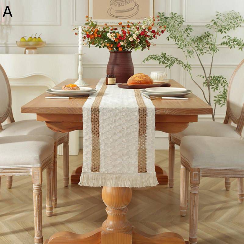 綿麻テーブルランナー 田園風 幅30cm 食卓カバー テーブルセンタークロス ロング丈 キッチンとリビングルーム 食卓飾り 家庭用 簡約 テーブル装飾 良い手触り おもてなし 多用途 滑り止め 結婚式 ギフト