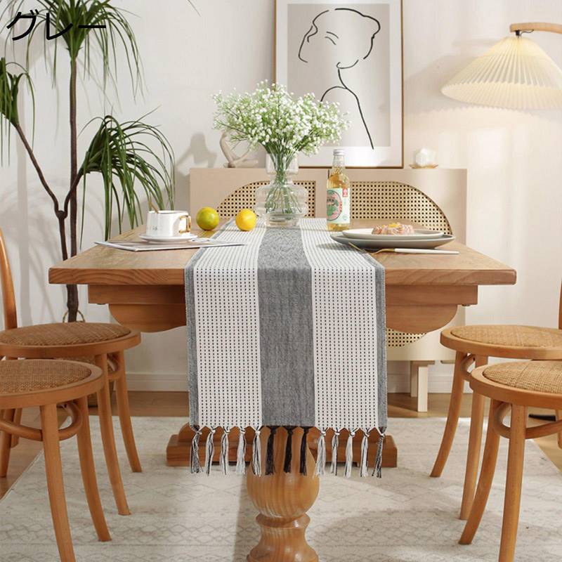 　　　 ◆◇◆人気の秘密◆◇◆ ★素材：ポリエステル　サイズ展開（約）：幅33CM 丈160/183/200/228/240/275/305CM ★【食卓を明るくてオシャレにします】良い家と台所の装飾、ダイニングテーブルランナー、ドレッサー...